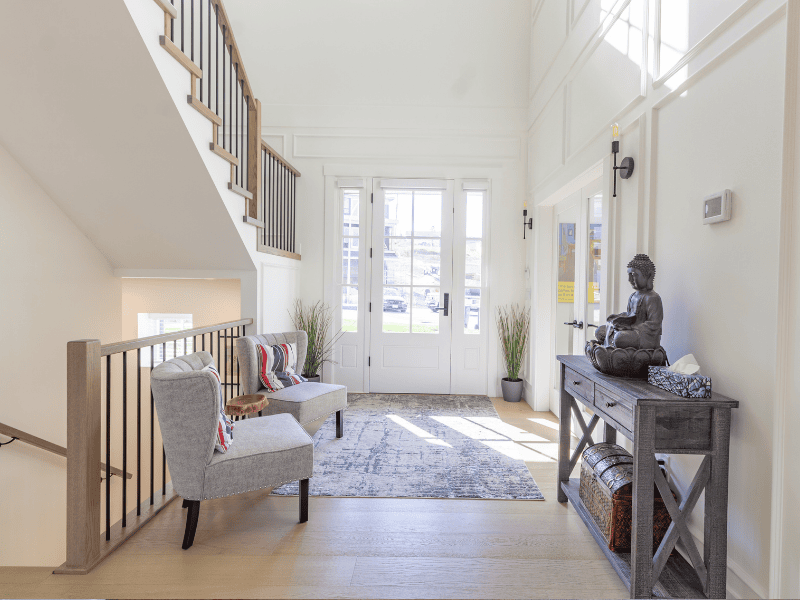 Energy-efficient French doors keeping a Utah home warm during winter