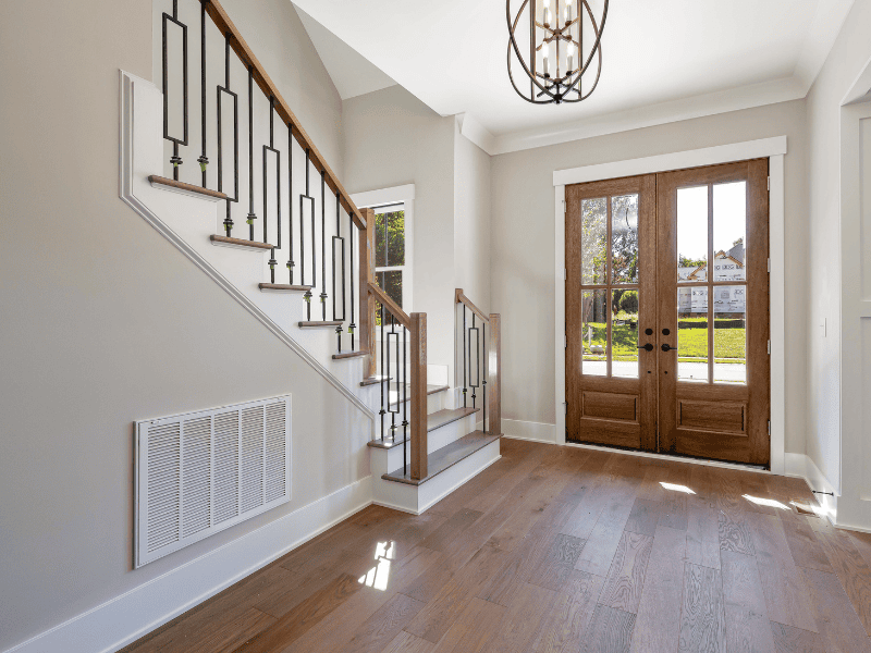 Double french door for front entry of house