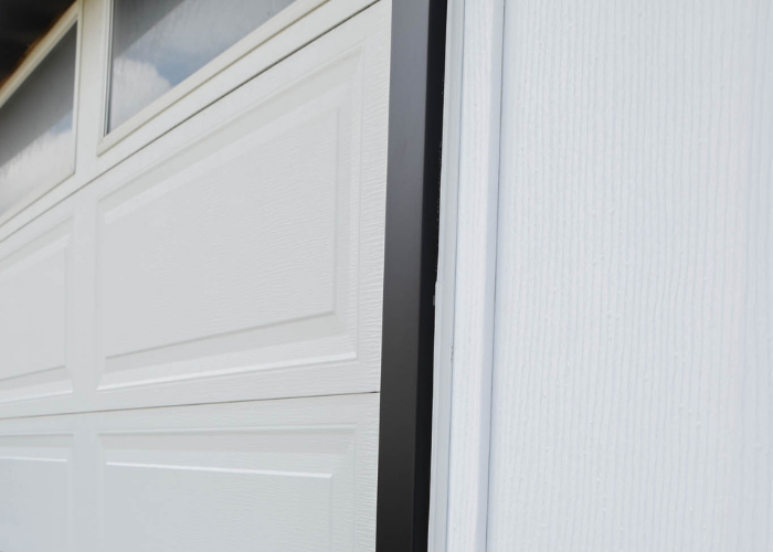Siding detail near side elevation of home in Brigham City, Utah